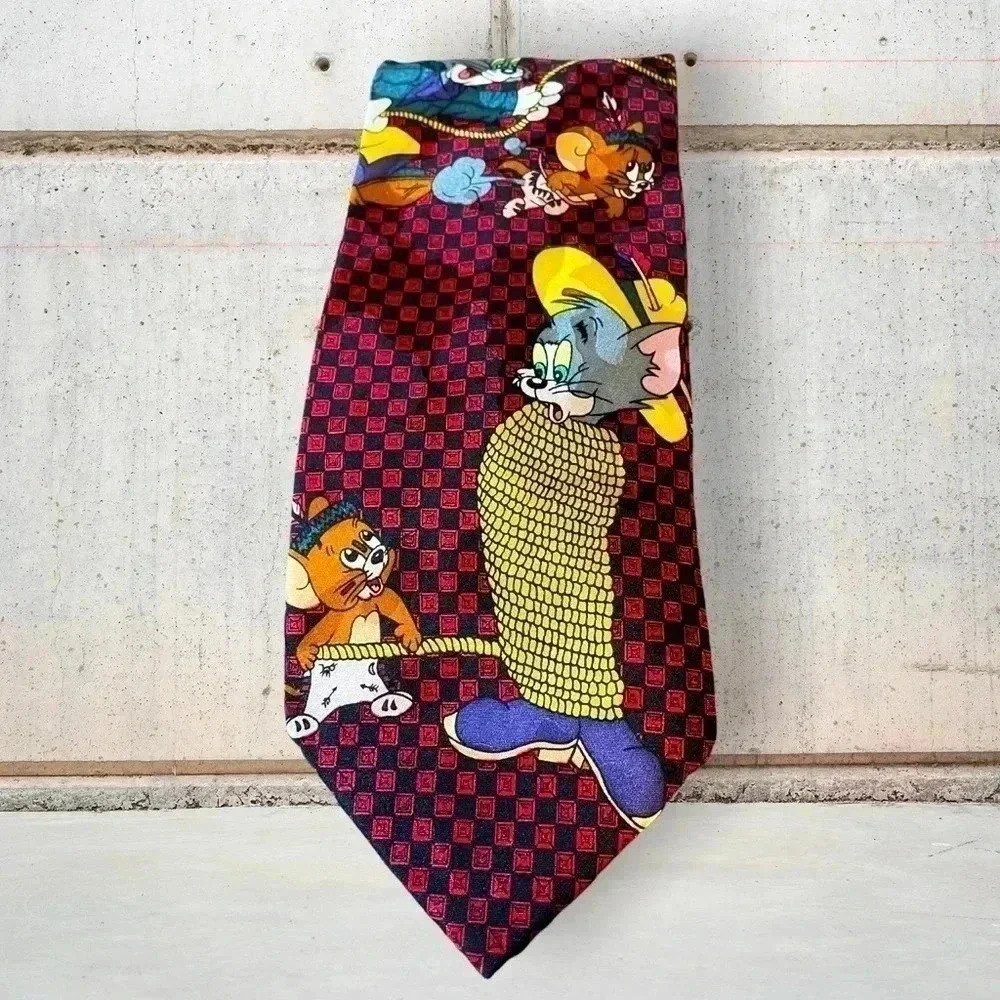 Vintage Tom & Jerry Cartoon Network Neck Tie